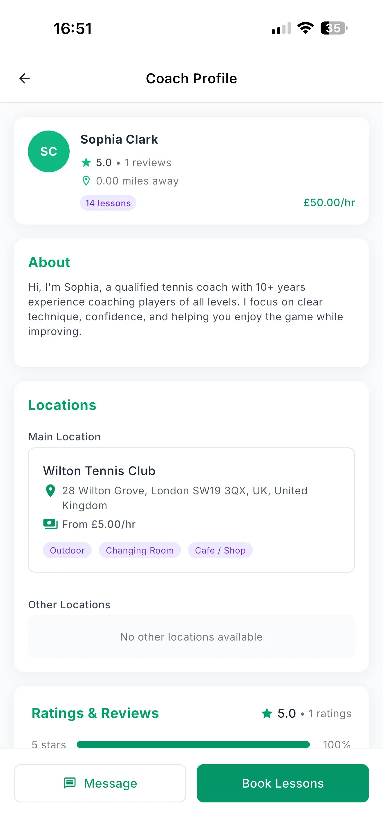 Coach Profile Mockup